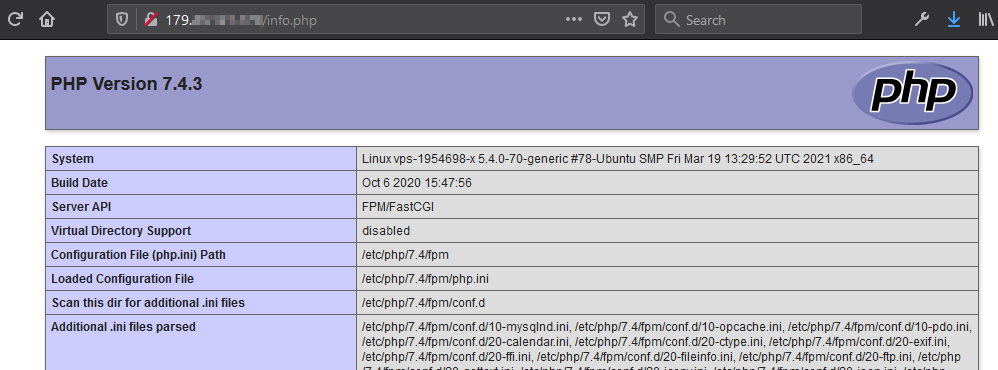 como instalar stack lemp linux nginx mysql php ubuntu 20.04 phpinfo