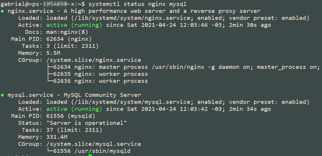 como instalar stack lemp linux nginx mysql php ubuntu 20.04 servicios