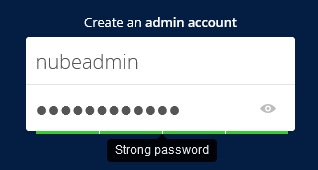 Creación de una cuenta Admin en Owncloud 