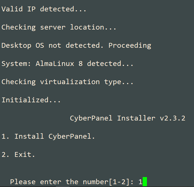 como instalar cyberpanel en alma linux 8 1