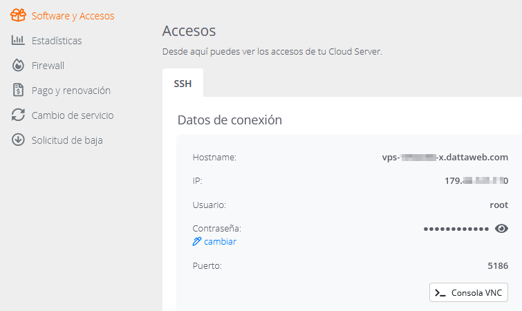 configuracion inicial servidor ubuntu 22.04 datos de acceso