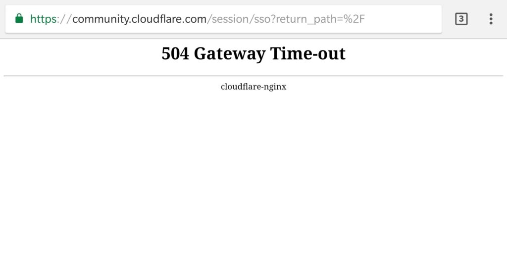 cloudflare error 504