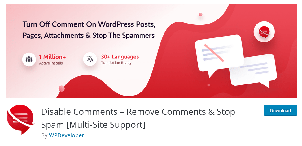 disable comments wordpress
