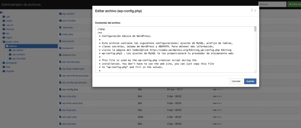 Cambiar el prefijo de tablas en WordPress-4