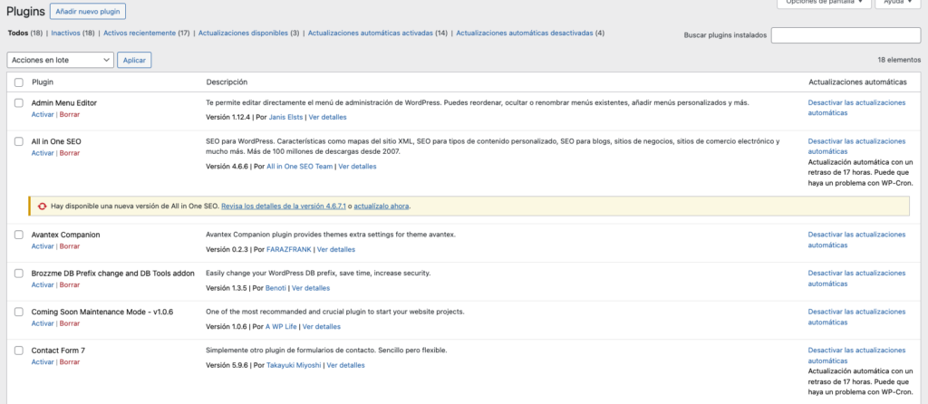 Plugins conflictivos en WordPress-1