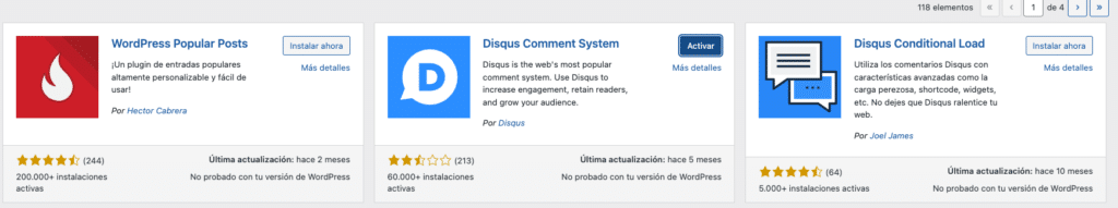 Disqus en WordPress-3