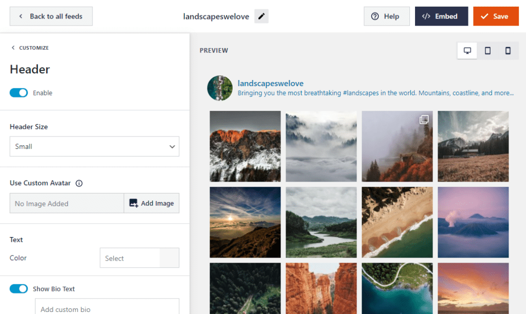 Mostrar fotos de instagram en la barra lateral de WordPress-4