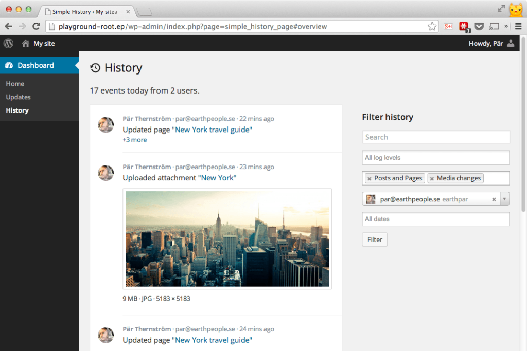 realizar seguimiento del historial de widgets en wordpress-4