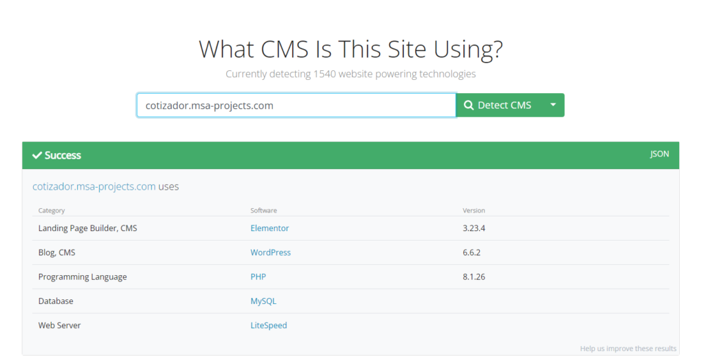 Plantilla y plugins utiliza una web-3