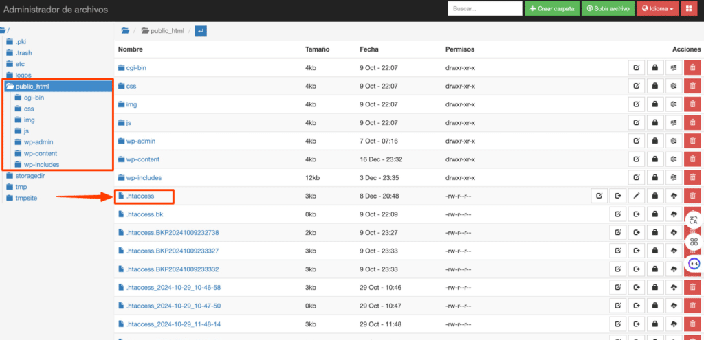 Reparar el archivo htaccess-1